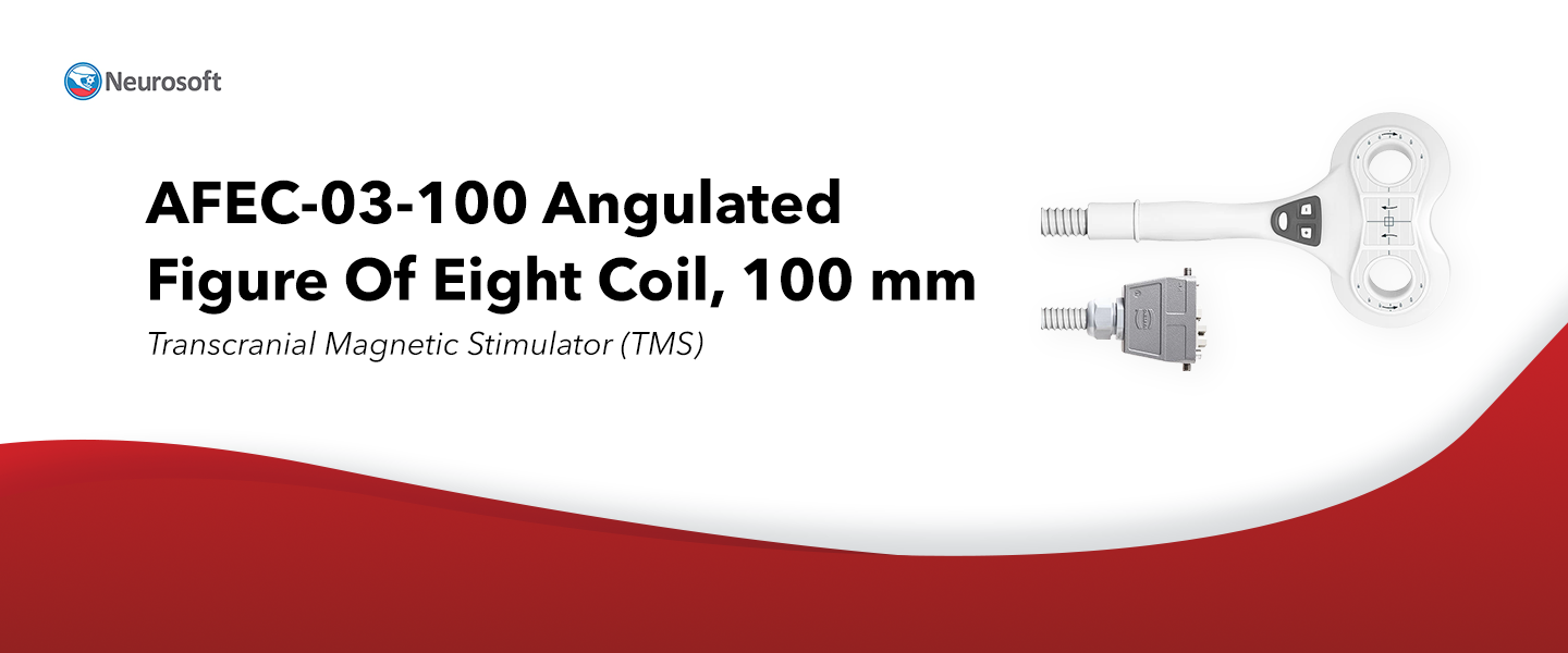 AFEC-03-100 Angulated Figure Of Eight Coil, 100 mm