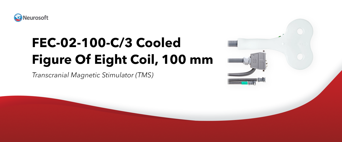FEC-02-100-C/3 Cooled Figure Of Eight Coil, 100 mm