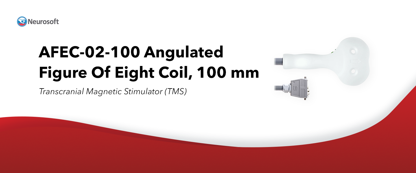 AFEC-02-100 Angulated Figure Of Eight Coil, 100 mm