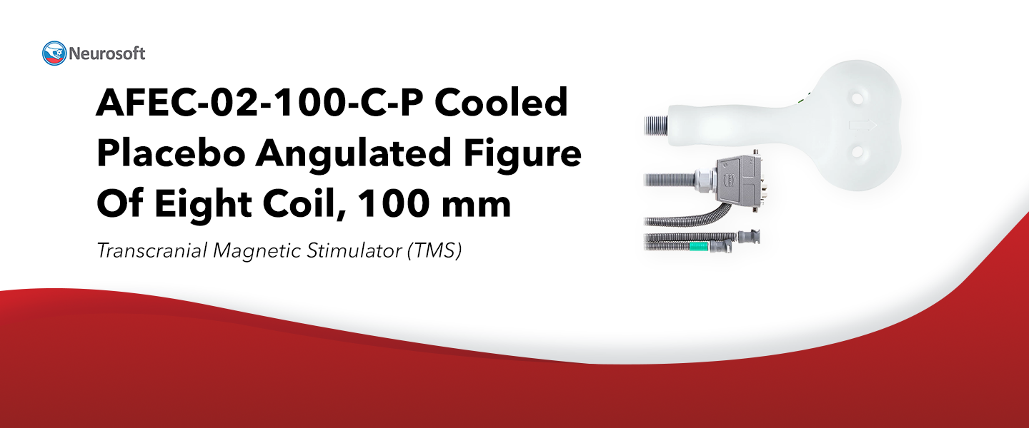 AFEC-02-100-C-P Cooled Placebo Angulated Figure Of Eight Coil, 100 mm